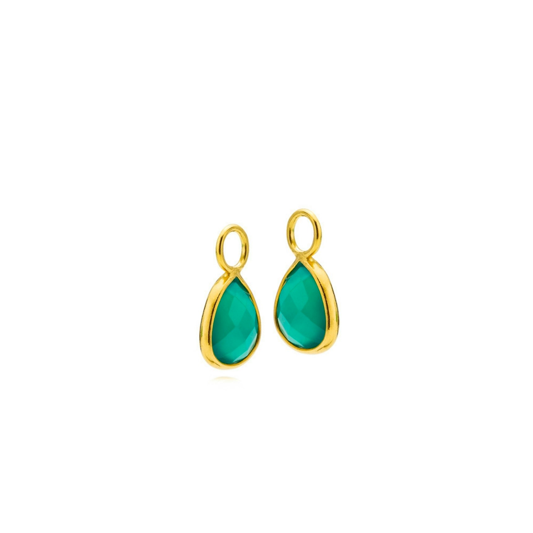 Sara Green Pendant van Izabel Camille in Verguld-Zilver Sterling 925