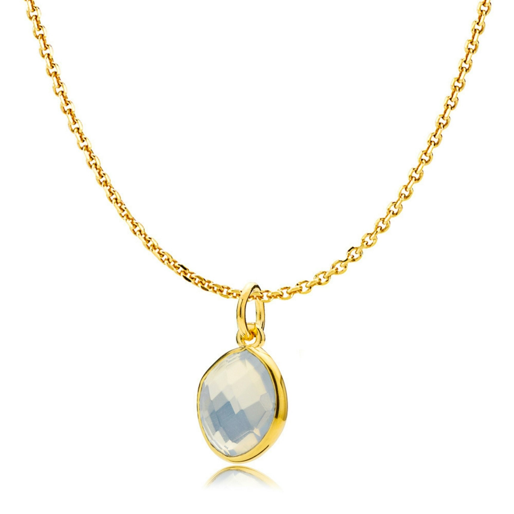 Sara Necklace Rainbow van Izabel Camille in Verguld-Zilver Sterling 925