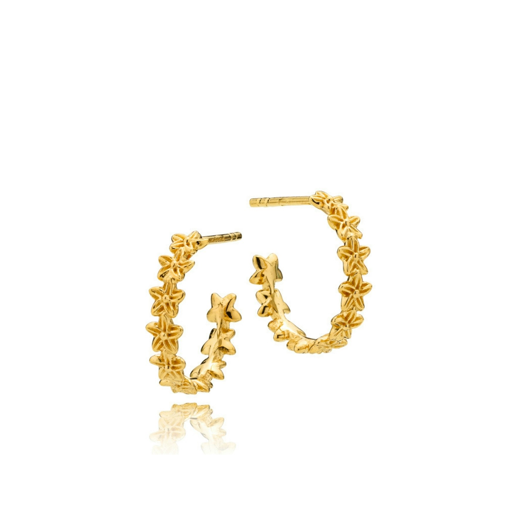 Rosalina Hoops van Izabel Camille in Verguld-Zilver Sterling 925