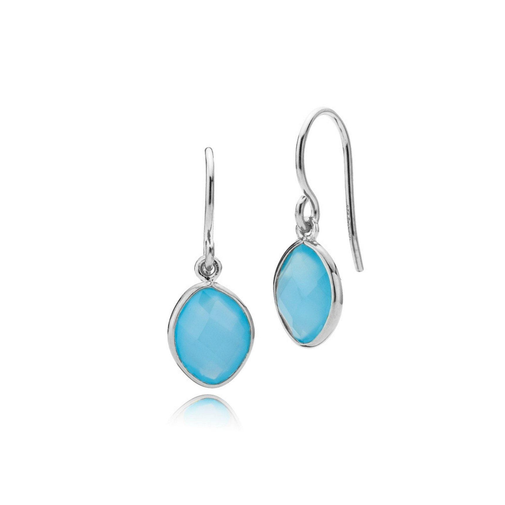 Sara Blue Earrings van Izabel Camille in Zilver Sterling 925