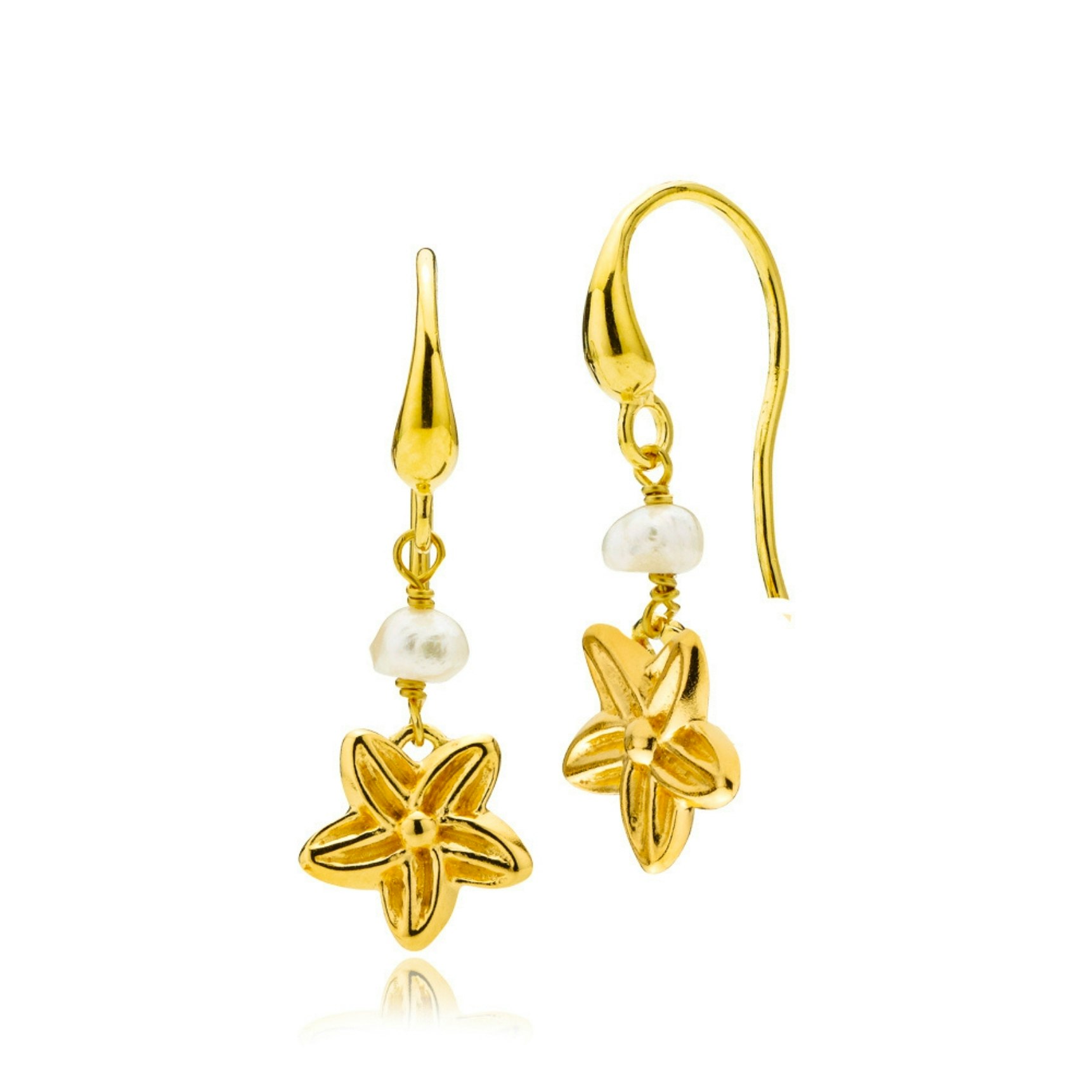 Rosalina Earrings van Izabel Camille in Verguld-Zilver Sterling 925