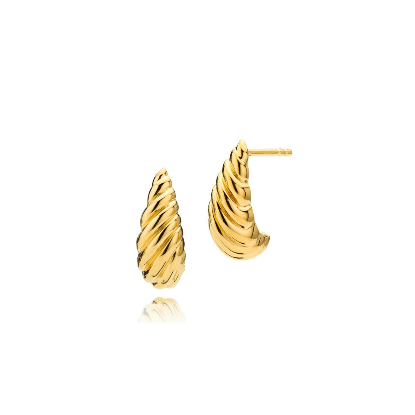 Julia Earrings van Izabel Camille in Verguld-Zilver Sterling 925