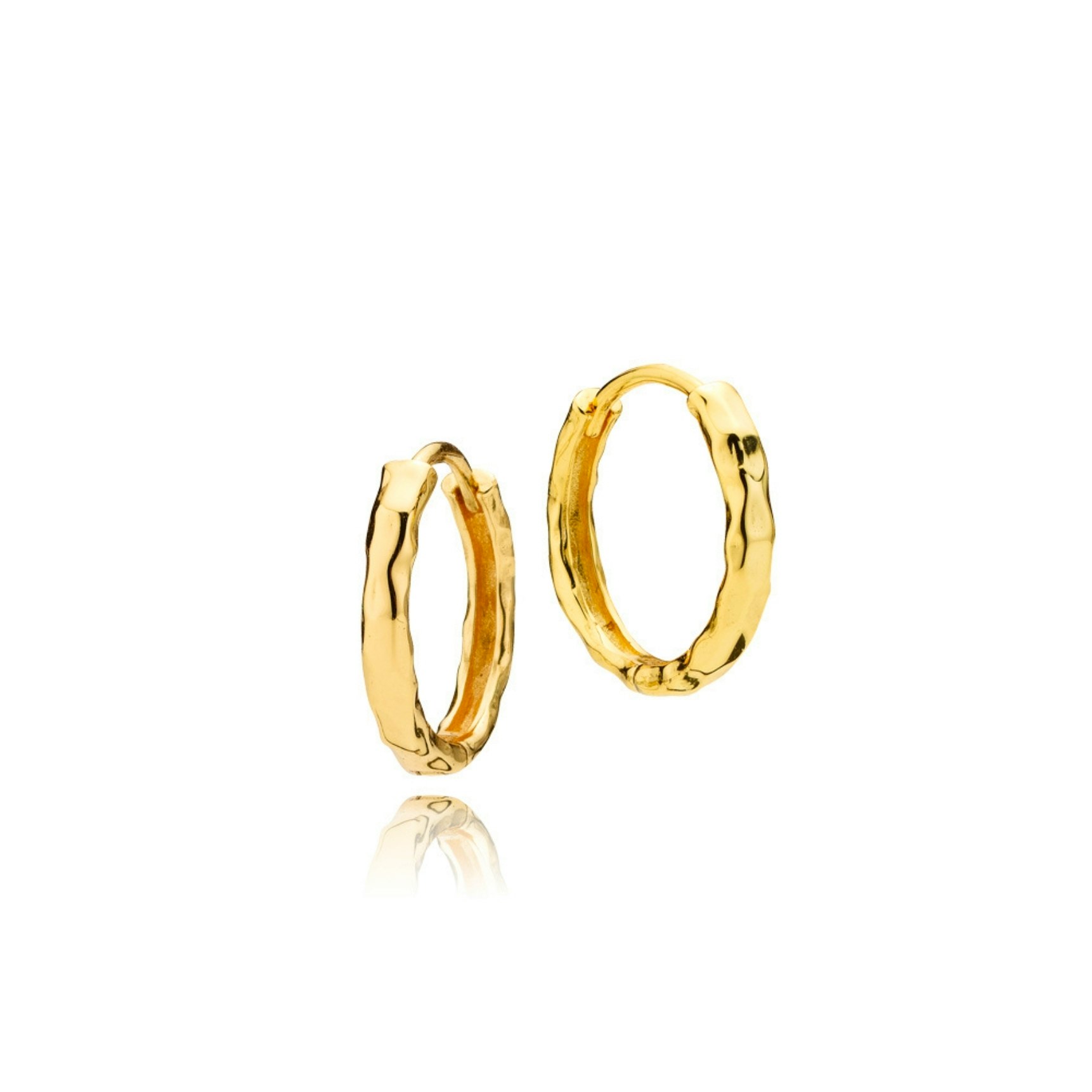 Christina Hoops van Izabel Camille in Verguld-Zilver Sterling 925