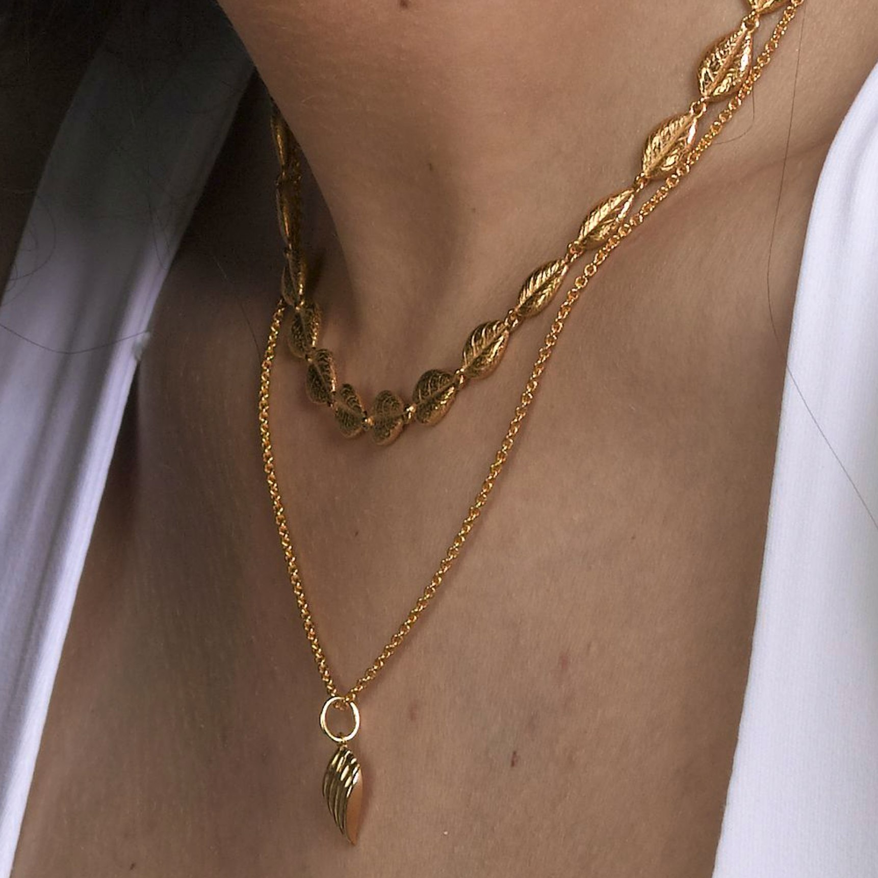 Julia Necklace fra Izabel Camille i Forgylt-Sølv Sterling 925