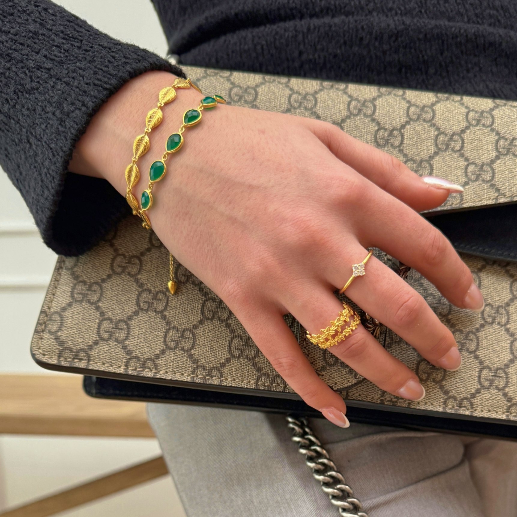 Rosalina Ring Small z Izabel Camille v Pozlacené stříbro sterling 925