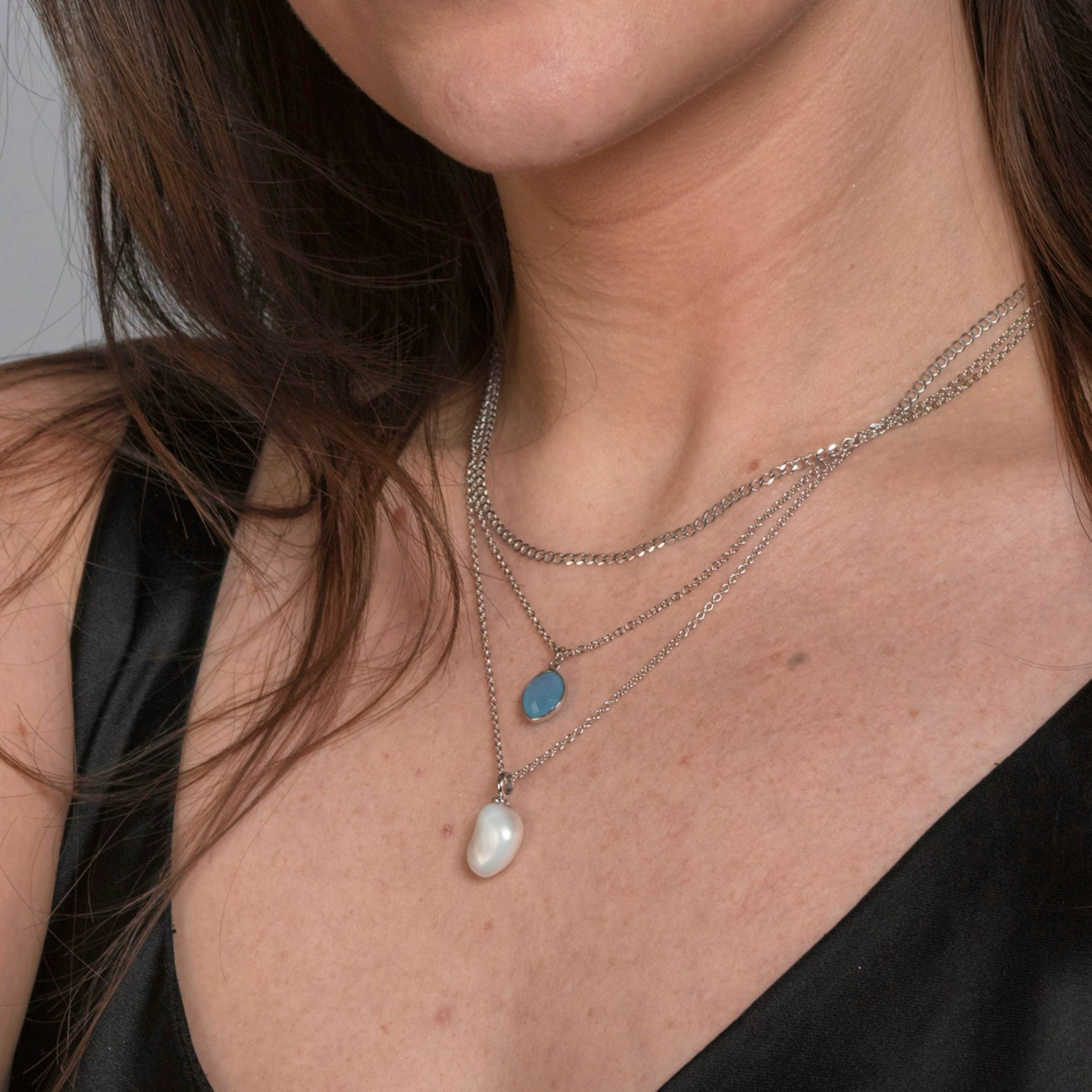 Freya Necklace van Izabel Camille in Verguld-Zilver Sterling 925