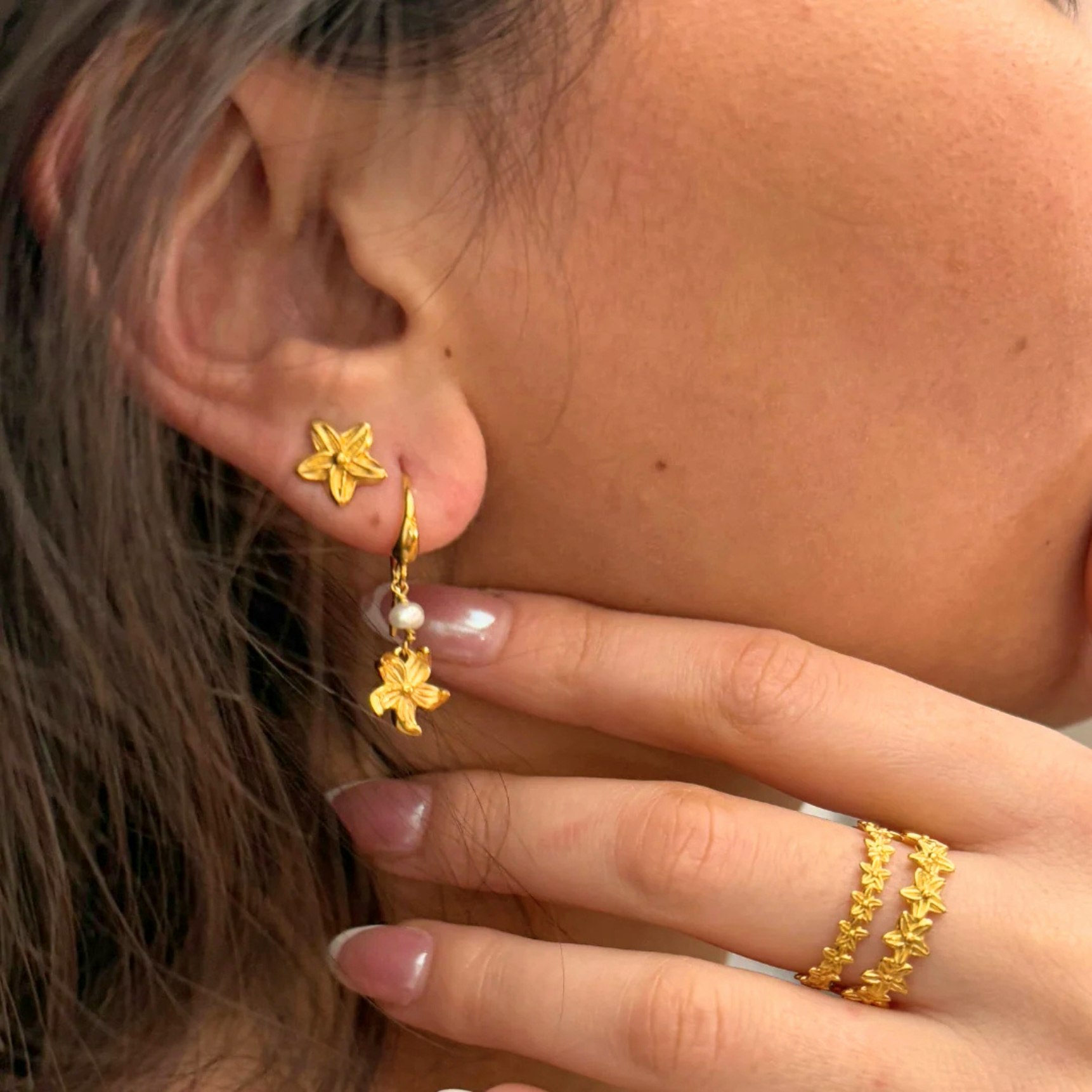Rosalina Earsticks van Izabel Camille in Zilver Sterling 925