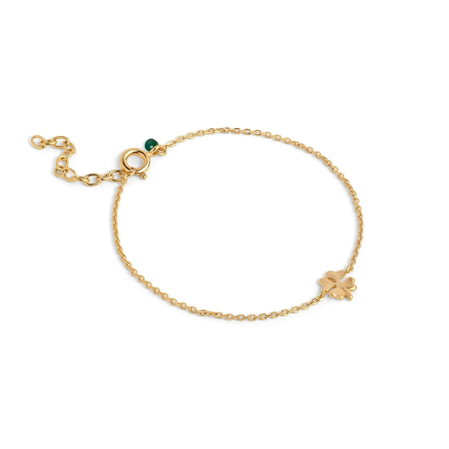 Four-Leaf Clover Bracelet von Enamel Copenhagen in Vergoldet-Silber Sterling 925