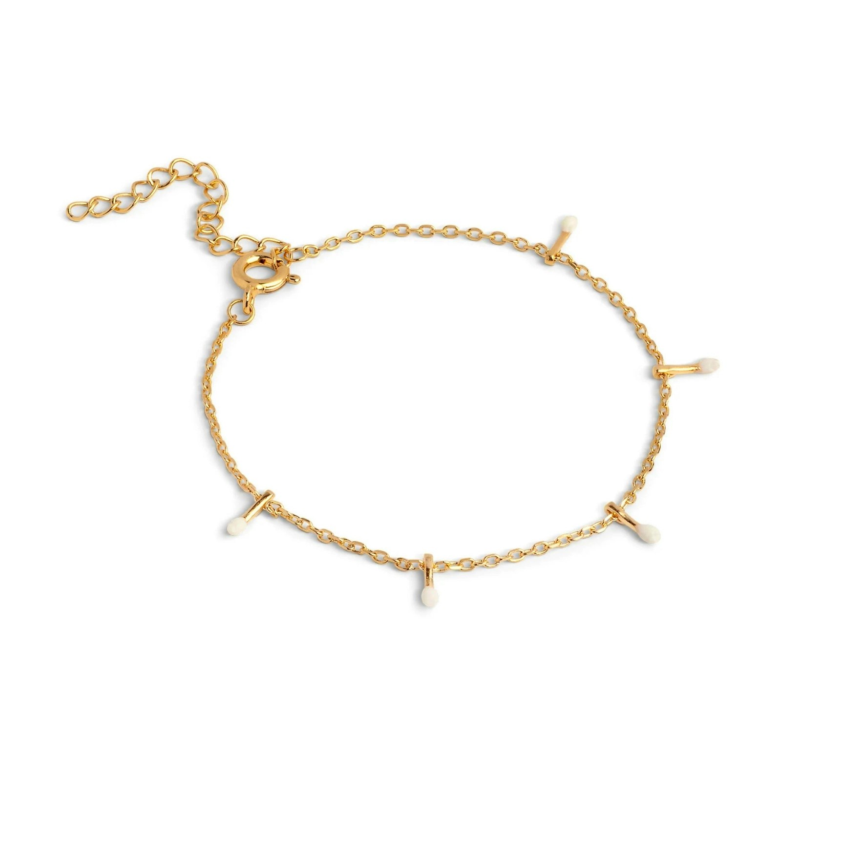 Lola Drop Bracelet von Enamel Copenhagen in Vergoldet-Silber Sterling 925