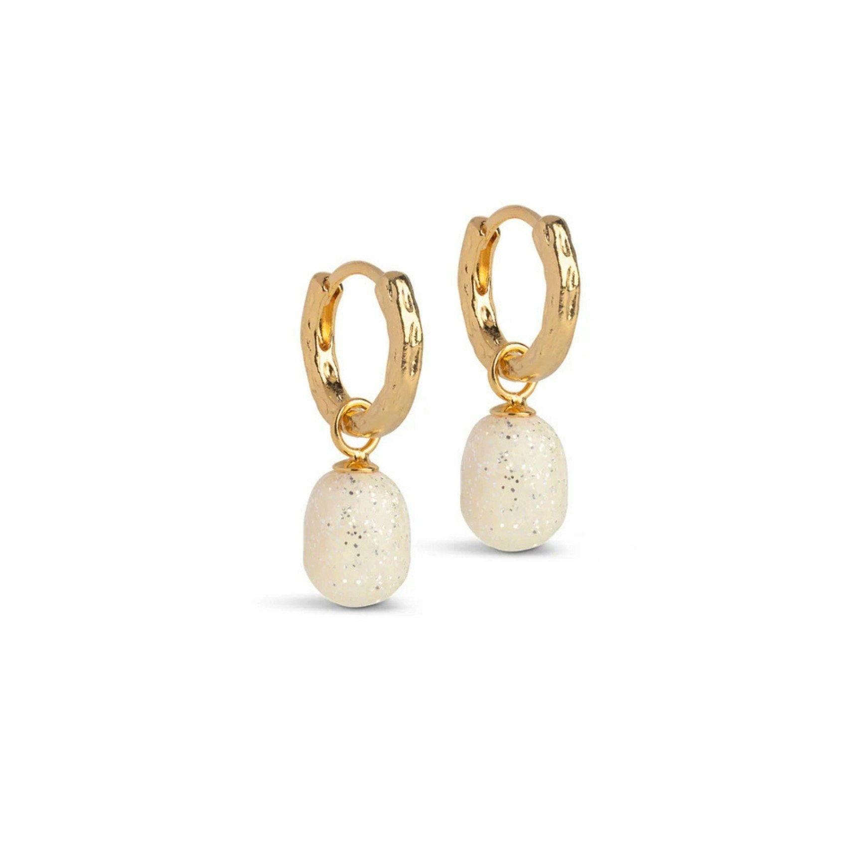 Significant Enamel Earrings fra Enamel Copenhagen i Forgylt Rustfritt stål