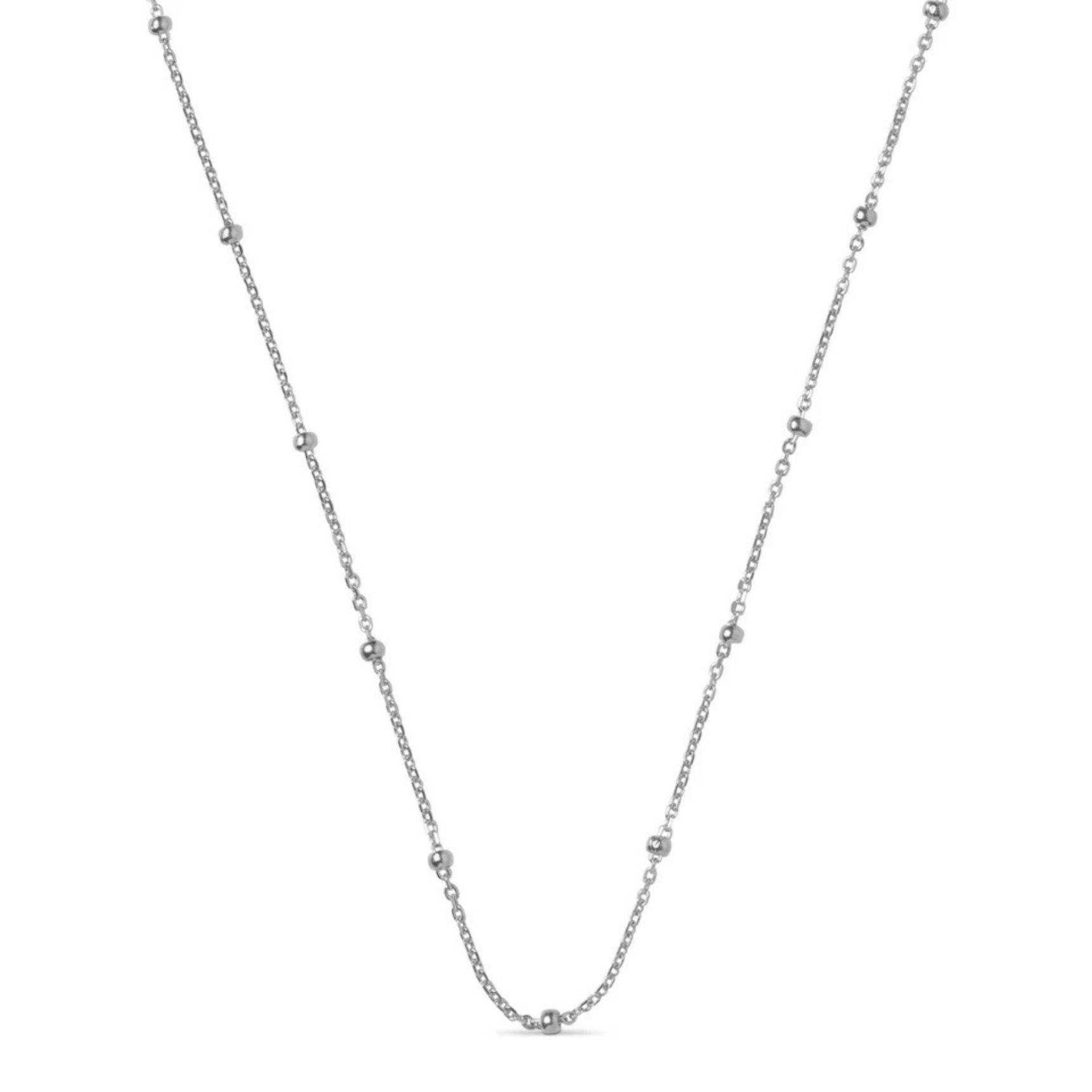 Beaded Chain Necklace von Enamel Copenhagen in Silber Sterling 925