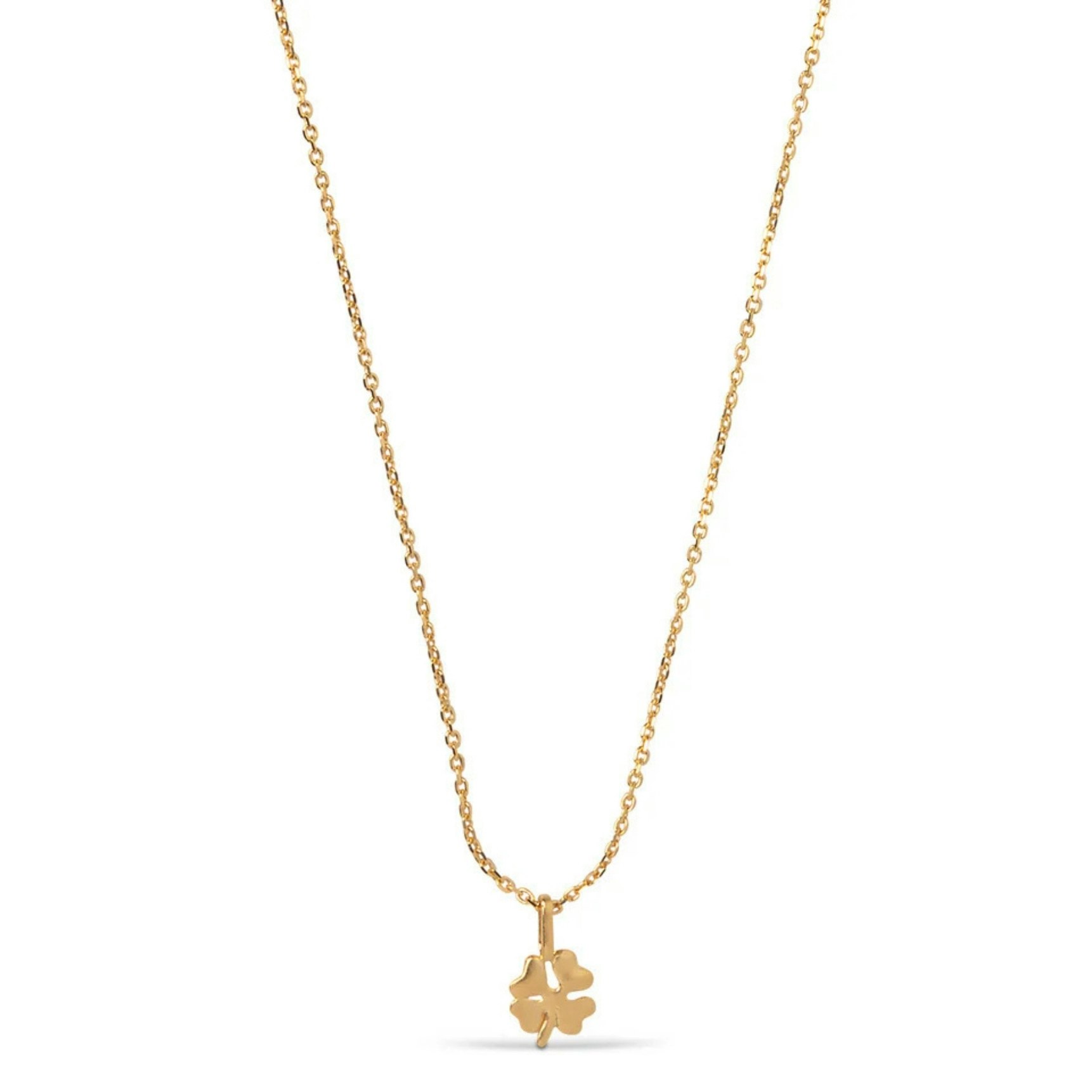 Four-Leaf Clover Necklace från Enamel Copenhagen i Förgyllt-Silver Sterling 925