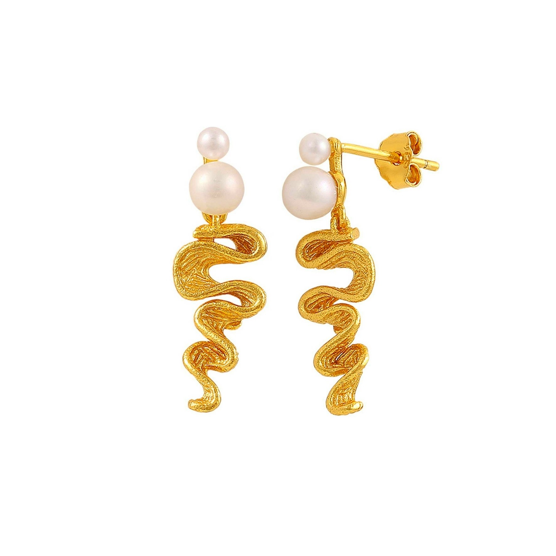 Hedda Earrings z Hultquist Copenhagen v Pozlacené stříbro sterling 925