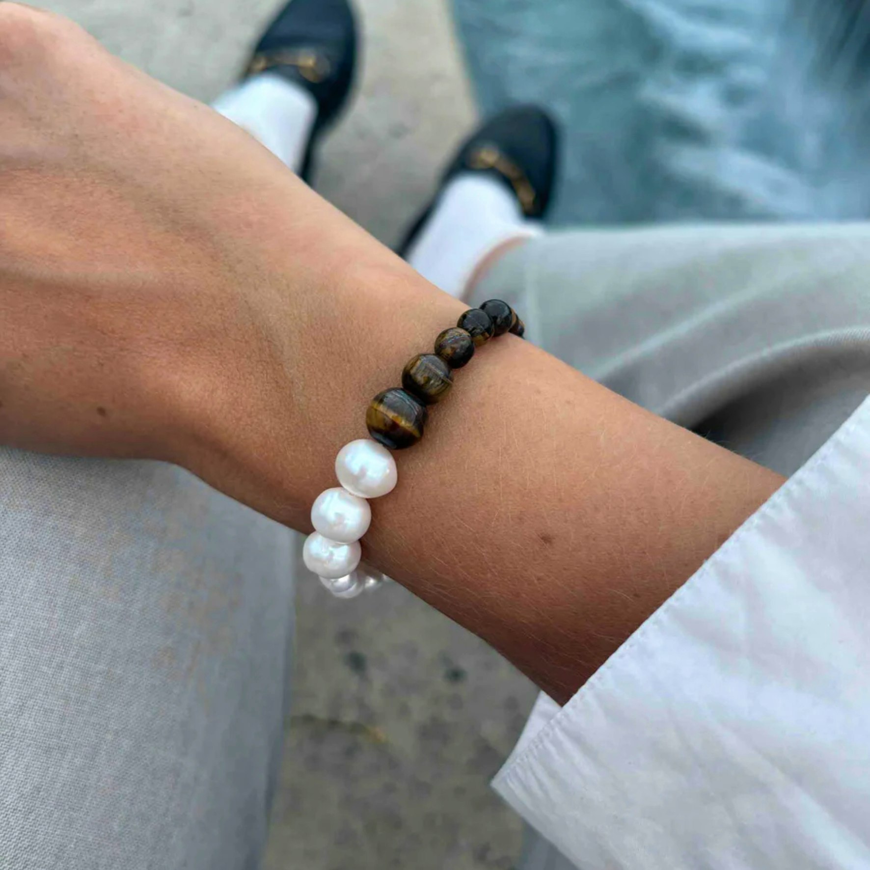 Embla Bracelet de Hultquist Copenhagen dans Plaqué or-Argent Sterling 925