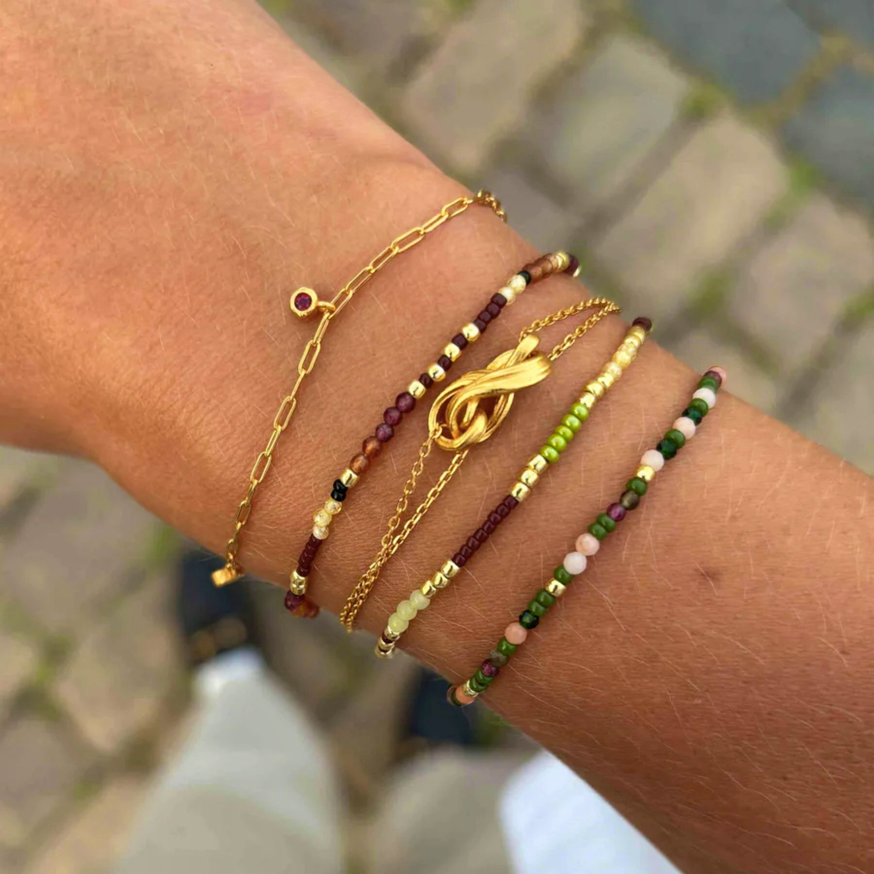 Lykke Bracelet fra Hultquist Copenhagen i Forgylt-Sølv Sterling 925