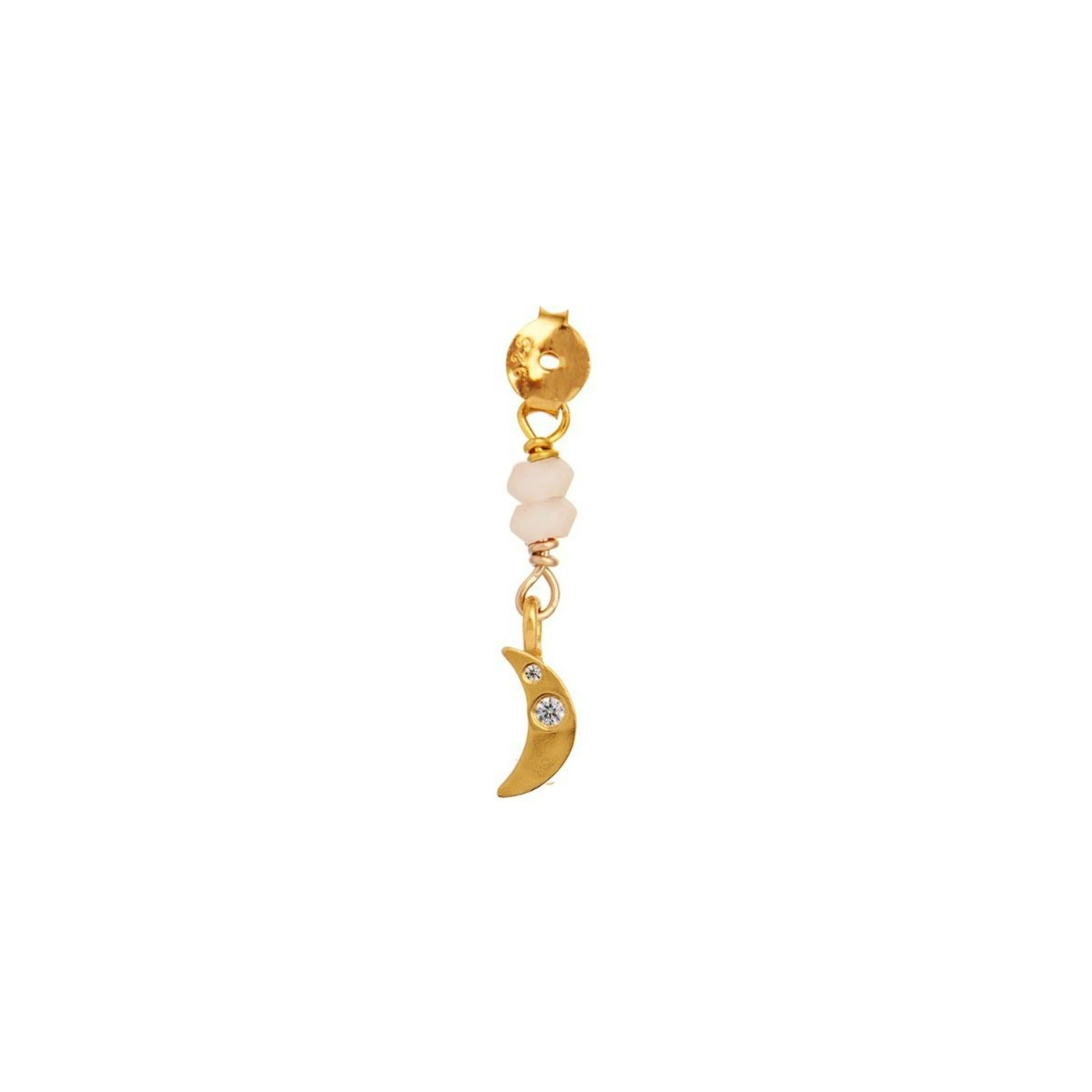 Petit Bella Moon Behind Ear Earring von STINE A Jewelry in Vergoldet-Silber Sterling 925