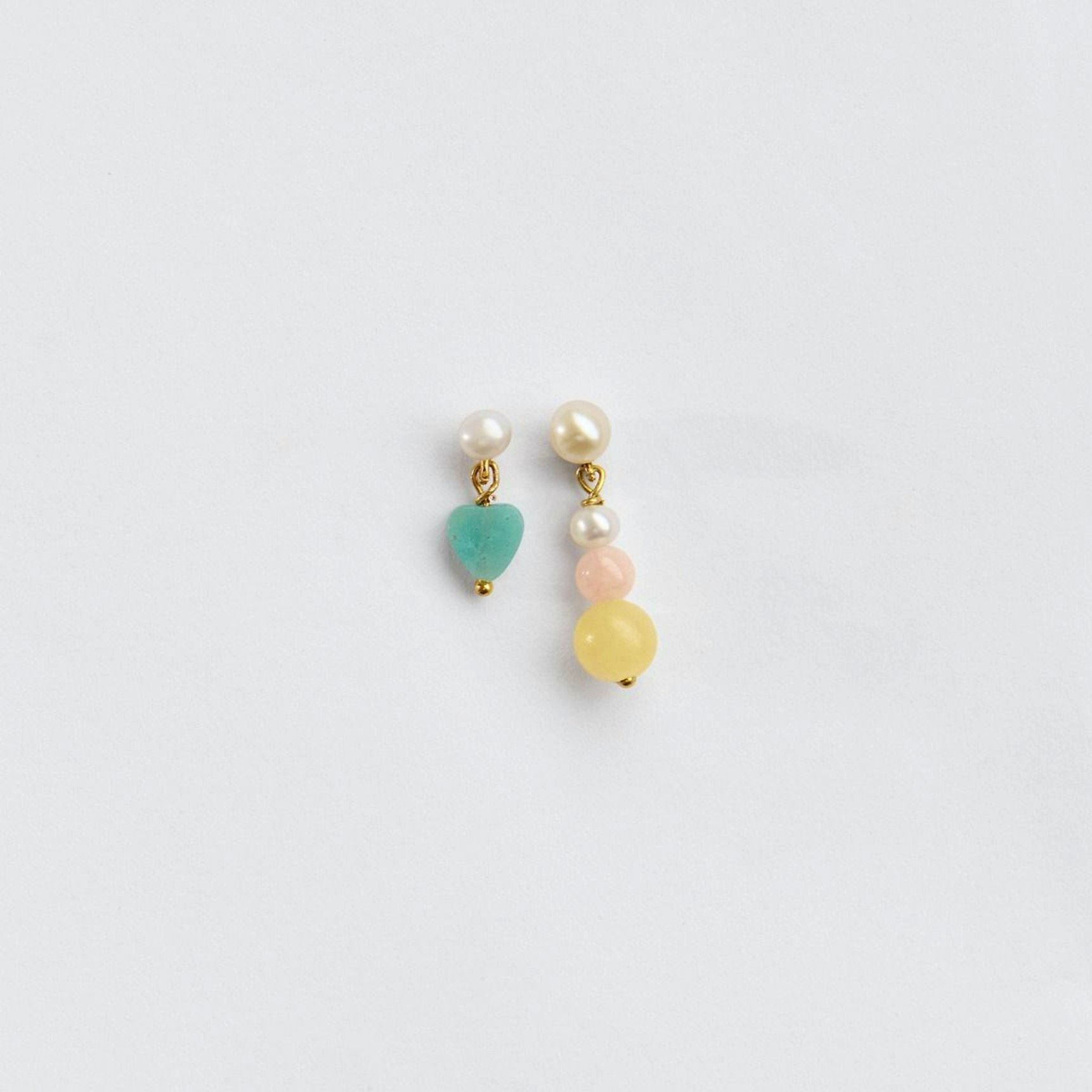 Mini Amour Amazonite Earring från STINE A Jewelry i Förgyllt-Silver Sterling 925