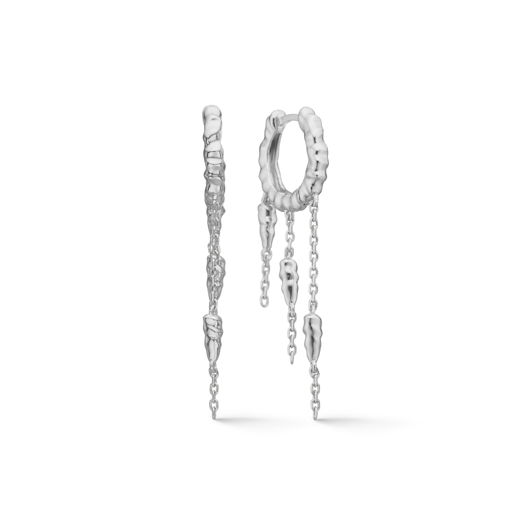 Icicle Hoops de Studio Z dans Argent Sterling 925