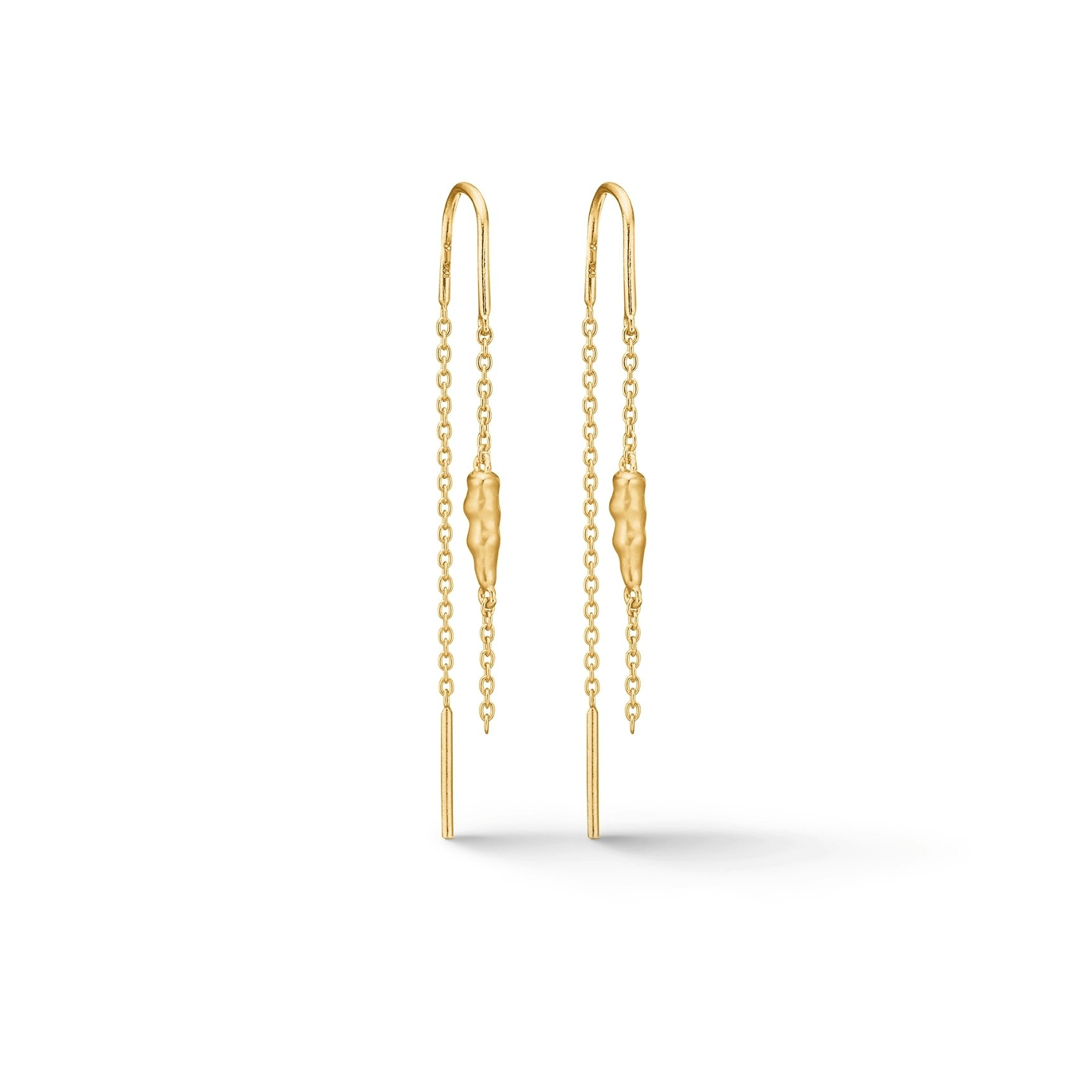 Icicle Earchains de Studio Z dans Plaqué or-Argent Sterling 925