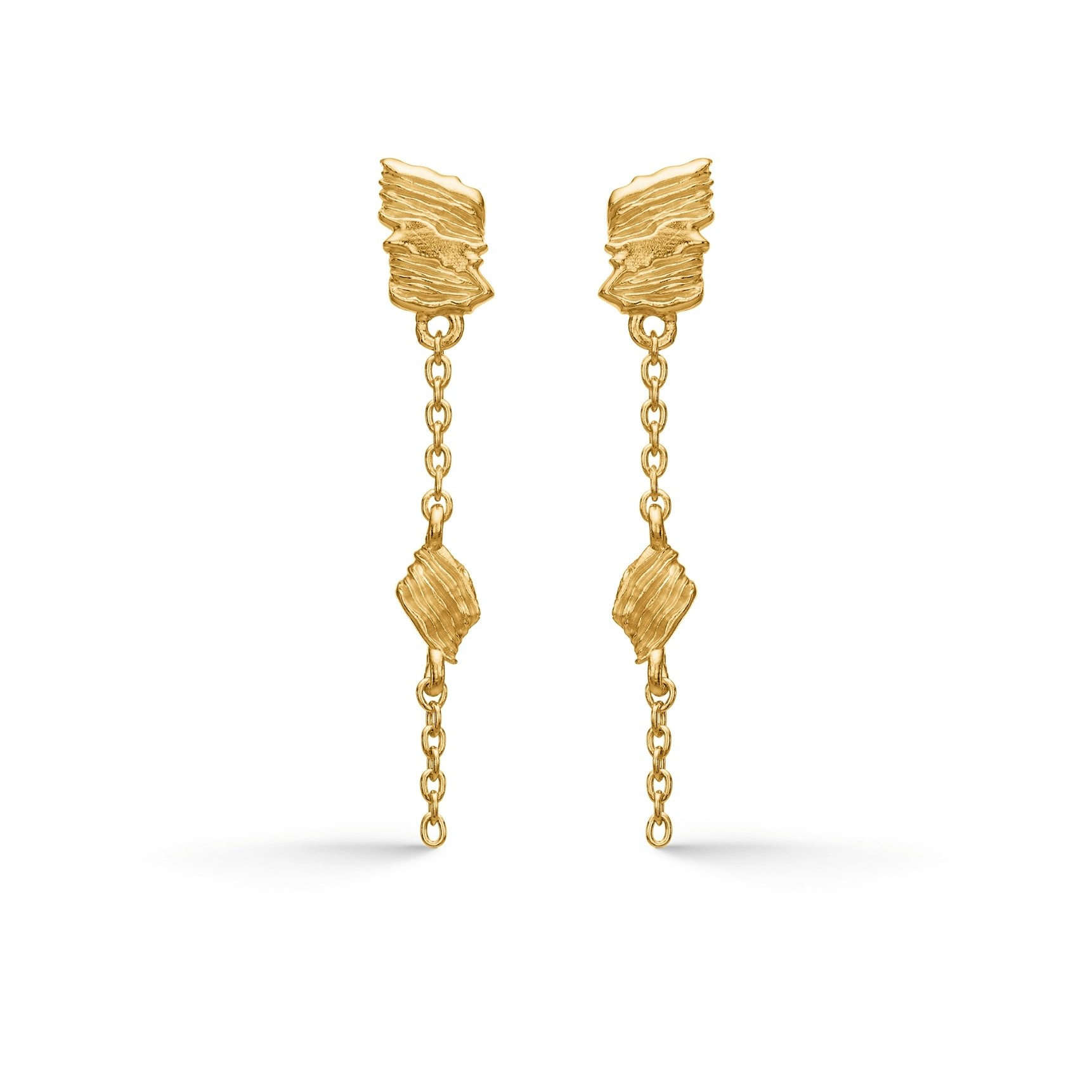 Glacier Earrings de Studio Z dans Plaqué or-Argent Sterling 925