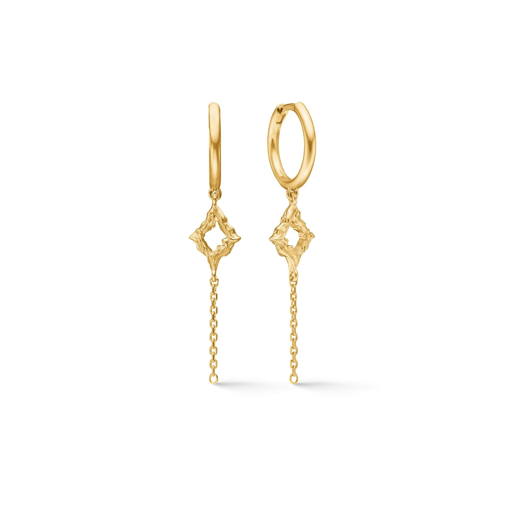 Peak Hoops de Studio Z dans Plaqué or-Argent Sterling 925