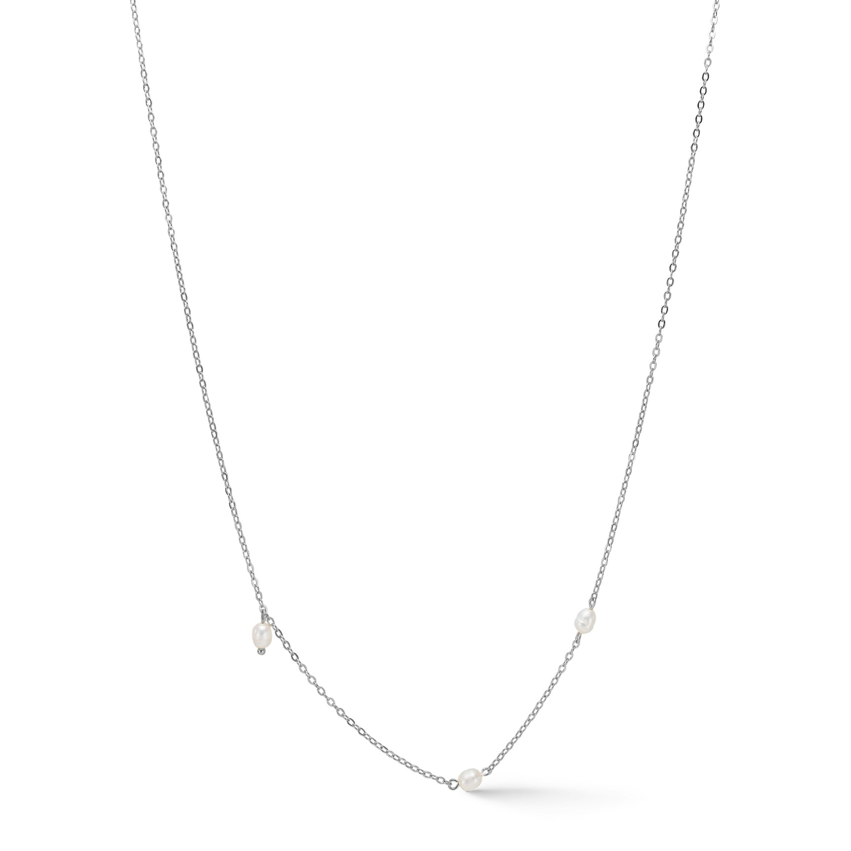 Trace Pearl Necklace de Studio Z dans Argent Sterling 925