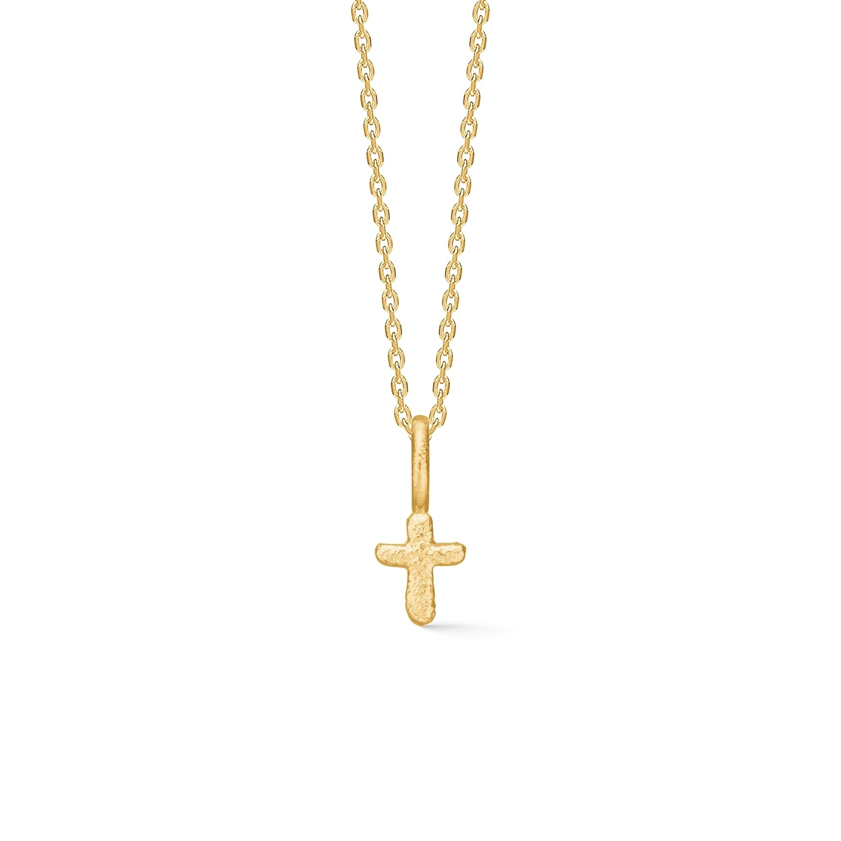 Faithful Cross Necklace de Studio Z dans Plaqué or-Argent Sterling 925