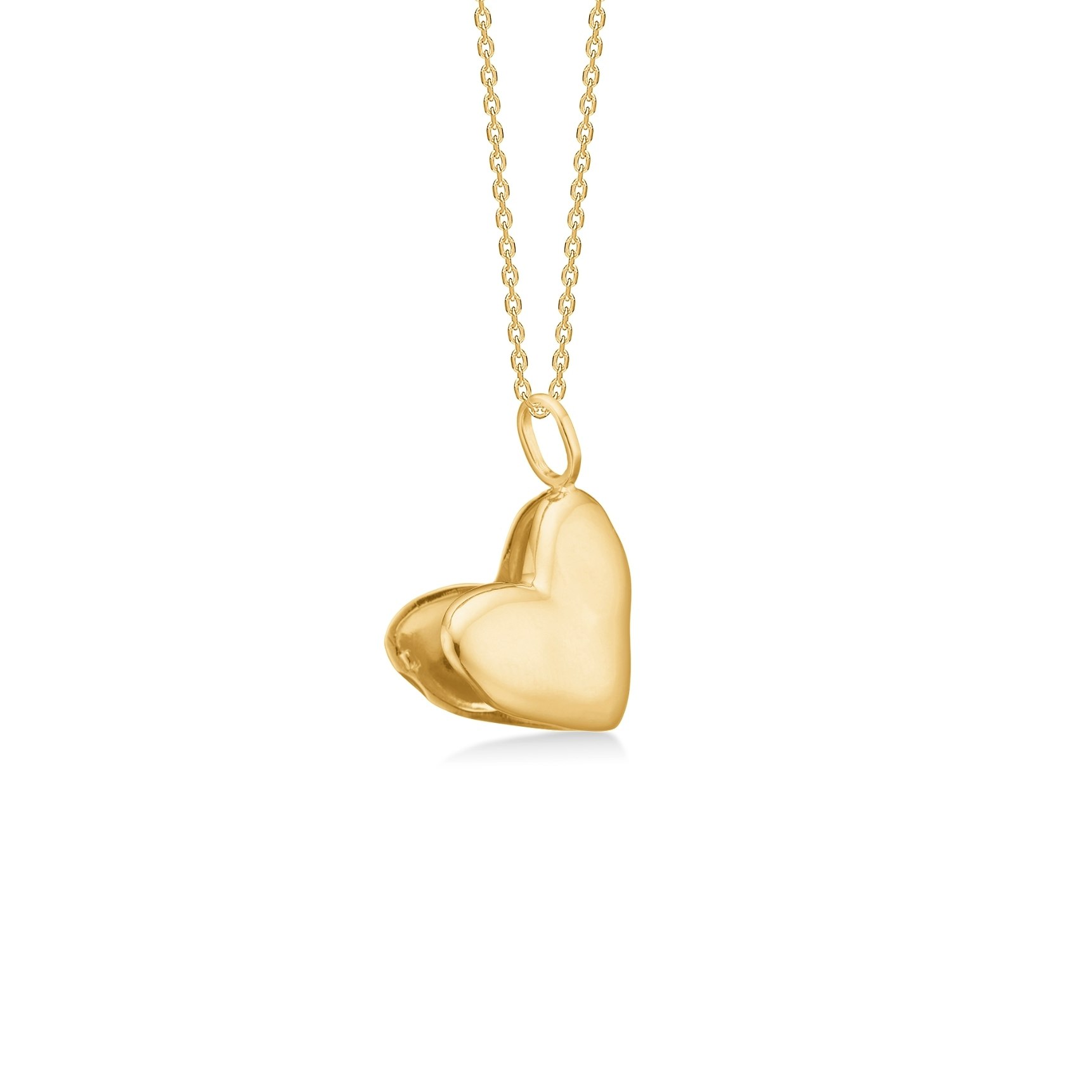Moments Heart Medallion Necklace de Studio Z dans Plaqué or-Argent Sterling 925