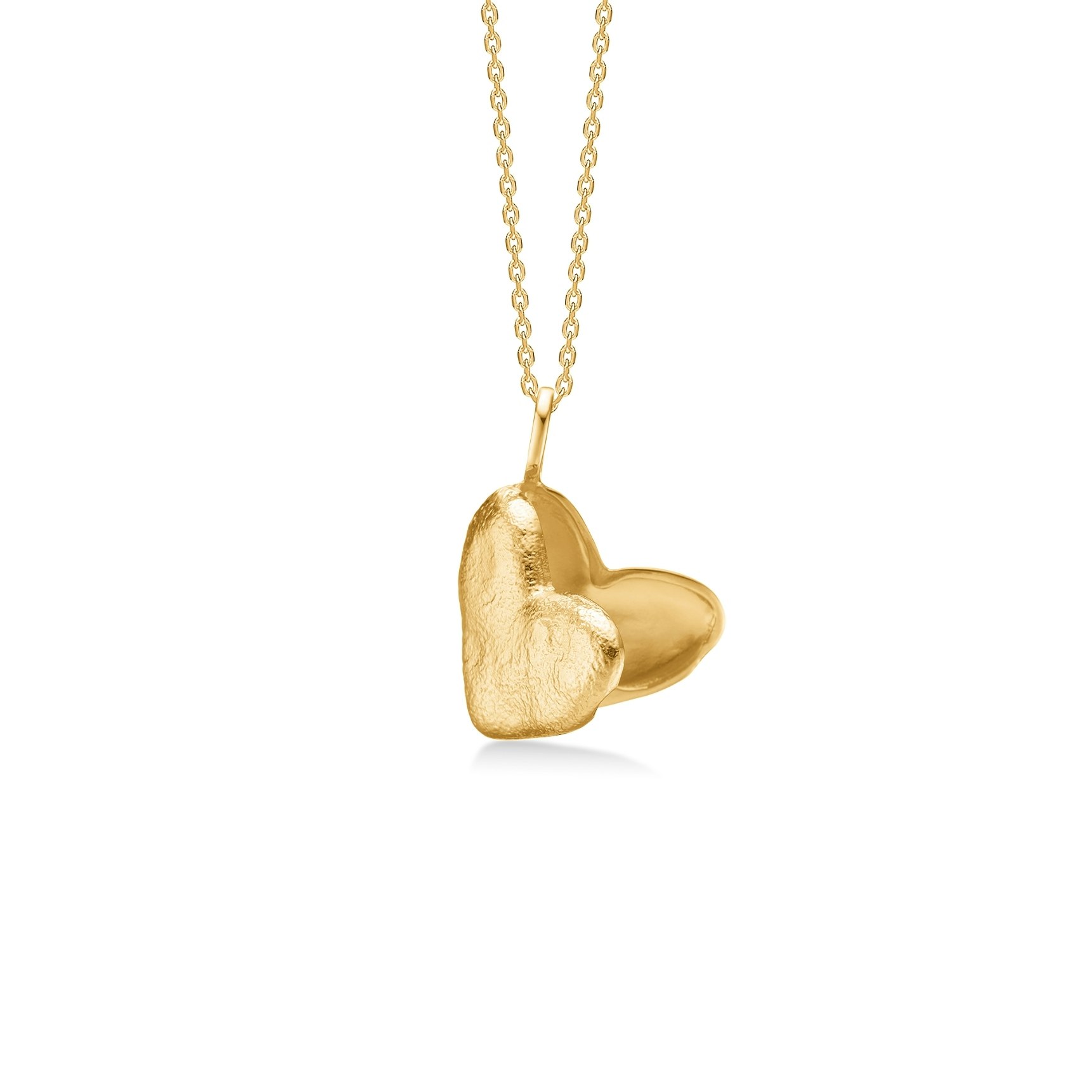 Moments Heart Medallion Necklace de Studio Z dans Plaqué or-Argent Sterling 925