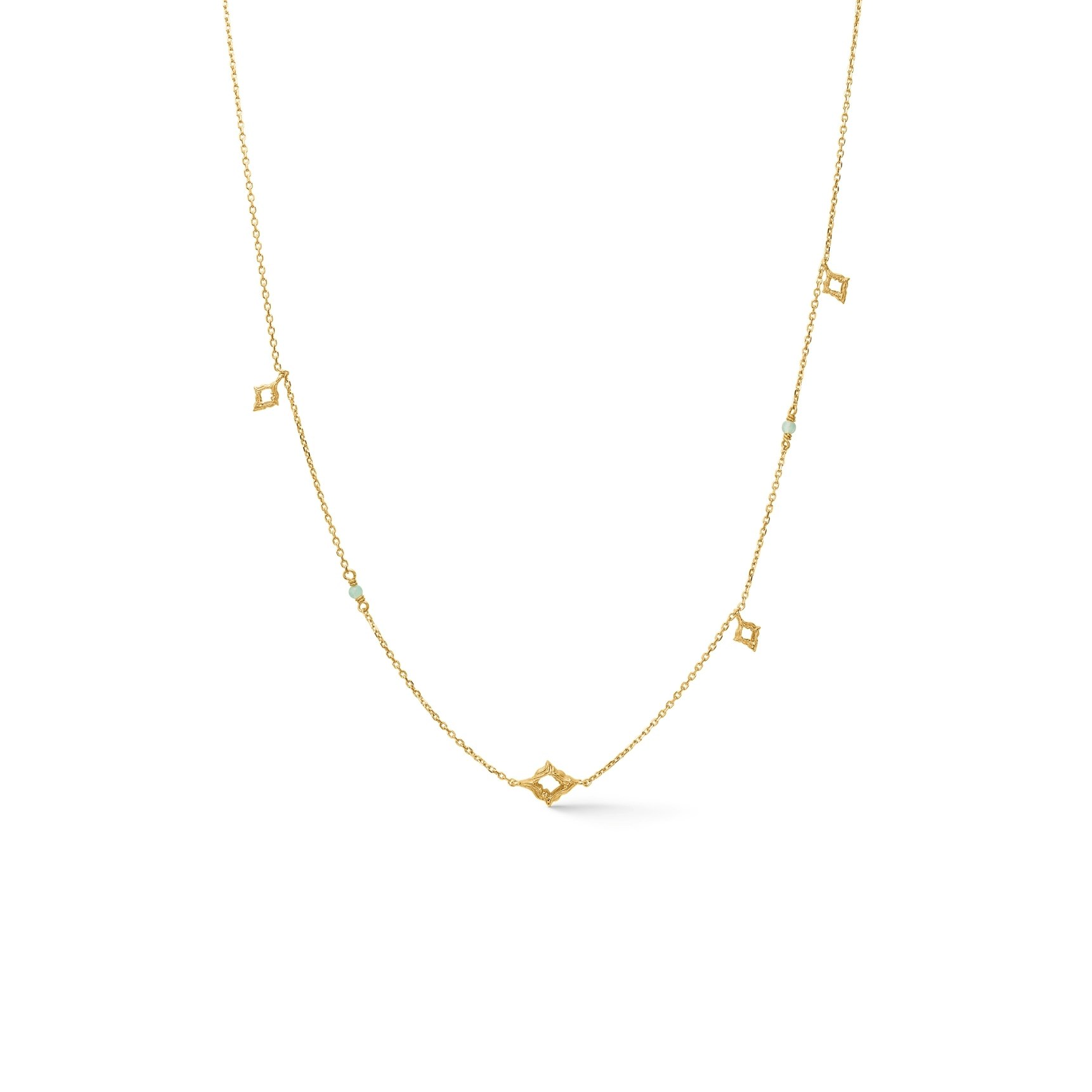 Peak Zircon Necklace de Studio Z dans Plaqué or-Argent Sterling 925