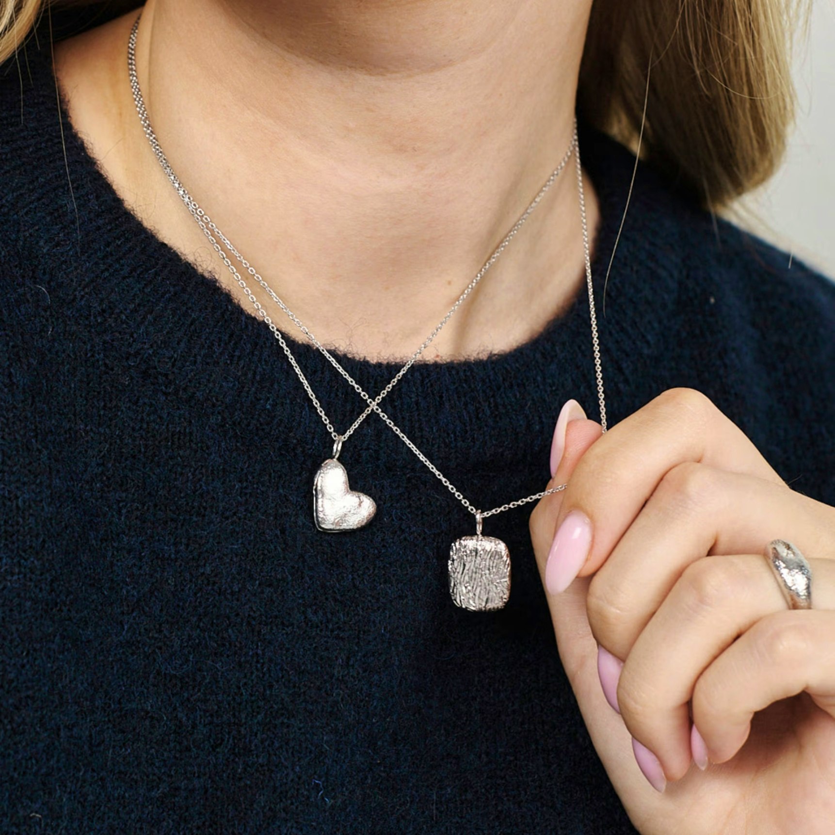 Moments Medallion Necklace de Studio Z dans Argent Sterling 925