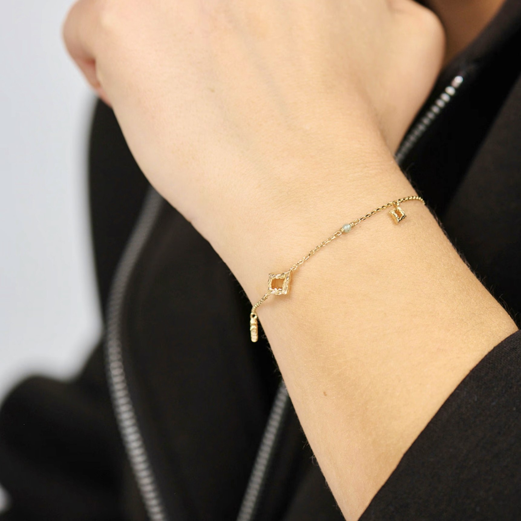 Peak Bracelet de Studio Z dans Plaqué or-Argent Sterling 925