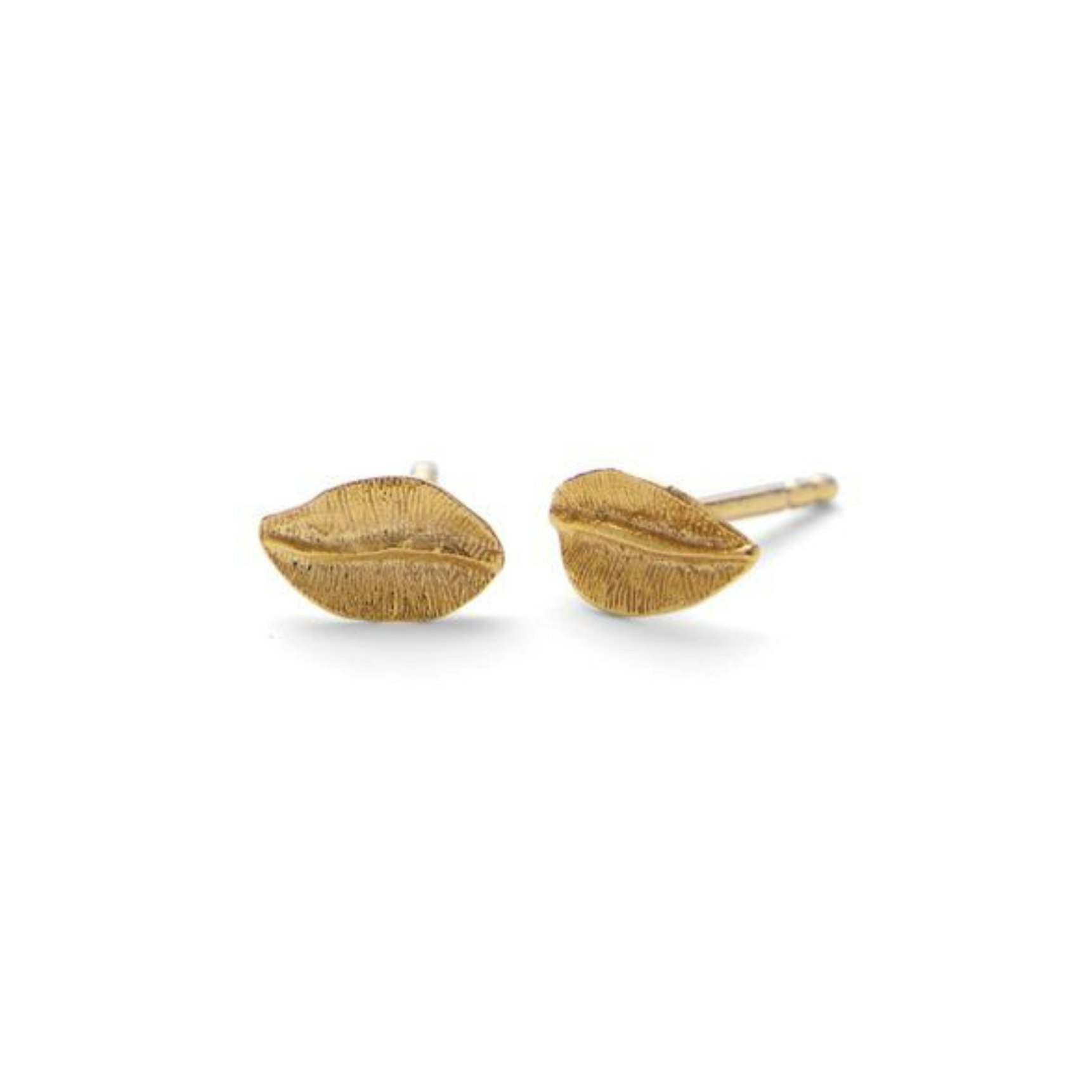 Elm Leaf Earsticks van Pernille Corydon in Verguld-Zilver Sterling 925
