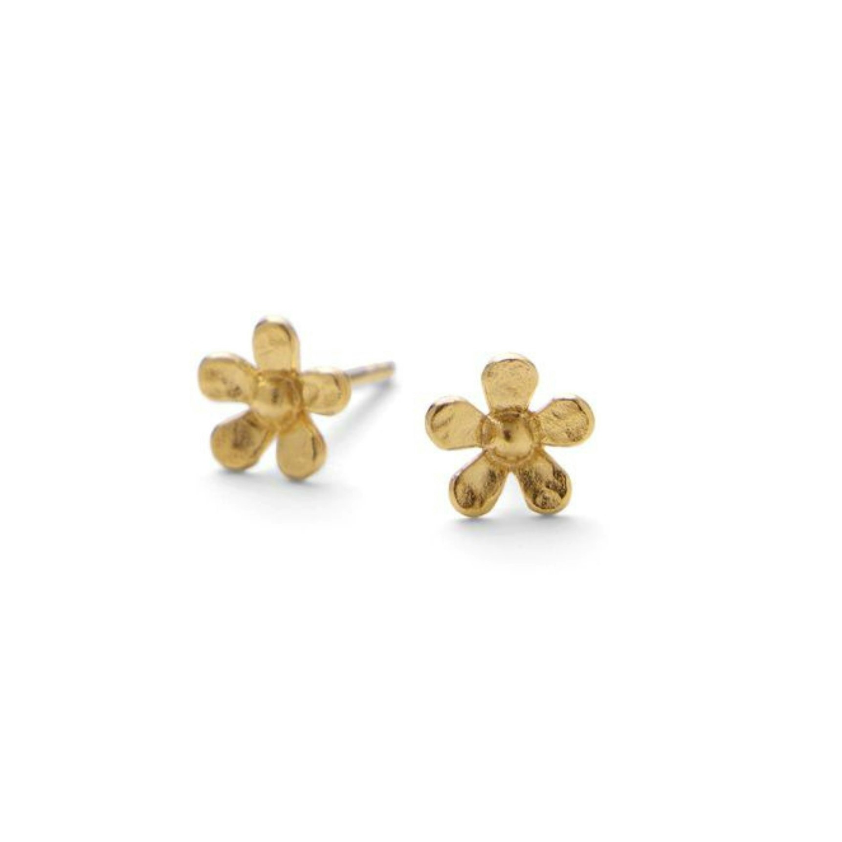 Mini Wild Poppy Earsticks van Pernille Corydon in Verguld-Zilver Sterling 925