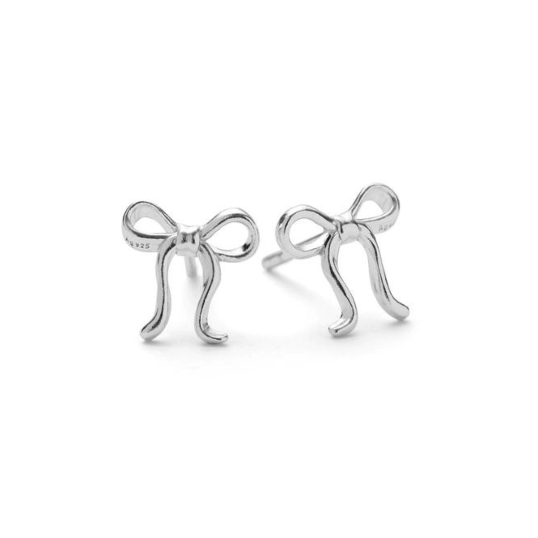 Bow Earsticks van Pernille Corydon in Zilver Sterling 925