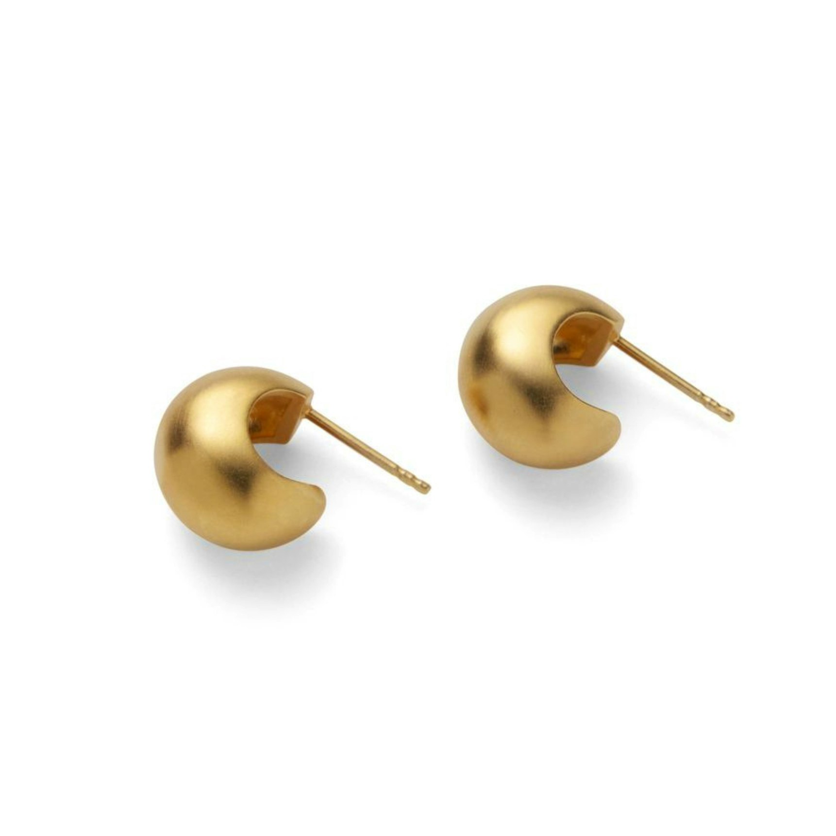 Small Echo Hoops van Pernille Corydon in Verguld messing