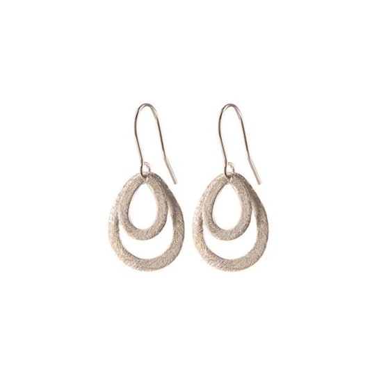 Mini Double Drop earring fra Pernille Corydon i Sølv Sterling 925