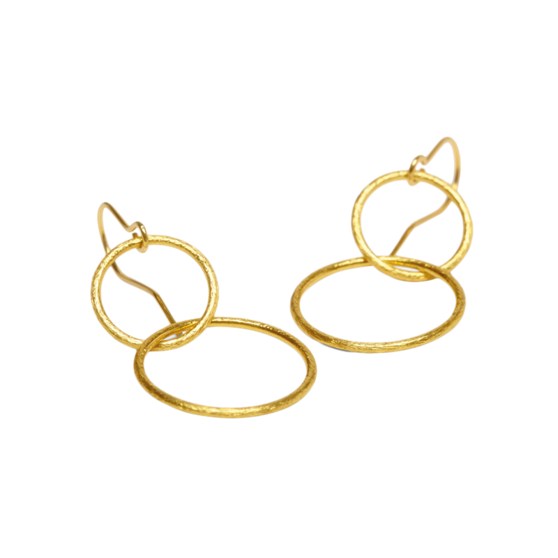 Double Plain Hook from Pernille Corydon in Goldplated-Silver Sterling 925