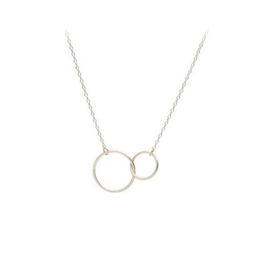 Double plain necklace från Pernille Corydon i Silver Sterling 925| Matt,Blank