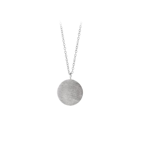 Coin necklace from Pernille Corydon in Silver Sterling 925| Matt,Blank