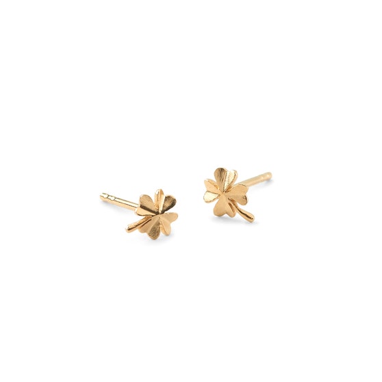 Clover earsticks von Pernille Corydon in Vergoldet-Silber Sterling 925