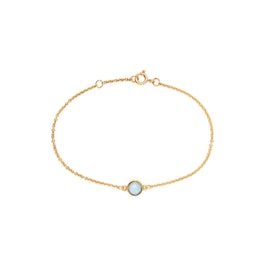 Carré Archive bracelet w. Blue Topaz stone