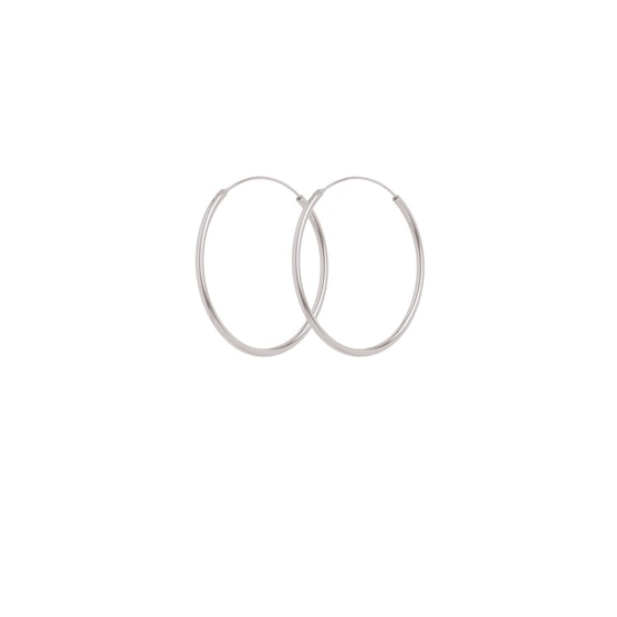 Plain Hoop earrings från Pernille Corydon i Silver Sterling 925