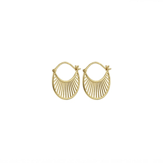 Daylight earrings von Pernille Corydon in Vergoldet-Silber Sterling 925