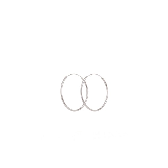 Mini Plain Hoop earrings fra Pernille Corydon i Sølv Sterling 925