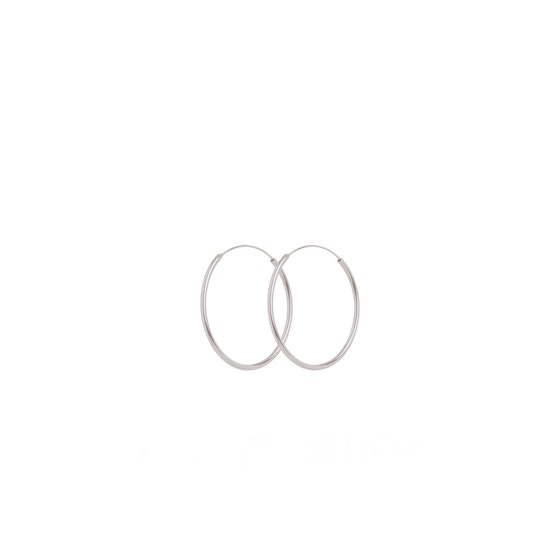 Mini Plain Hoop earrings fra Pernille Corydon i Sølv Sterling 925