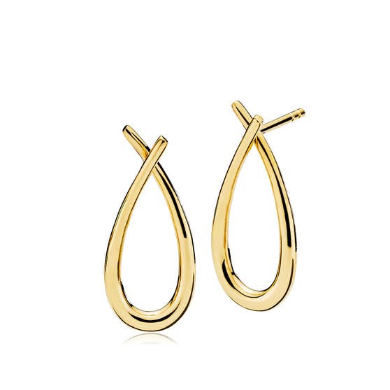Attitude Medium earrings from Izabel Camille in Goldplated-Silver Sterling 925