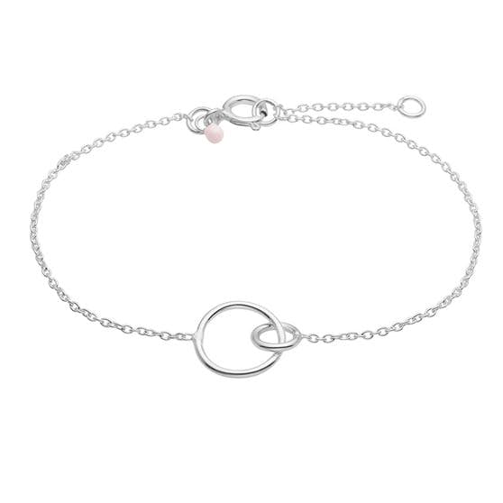 Double Circle bracelet von Enamel Copenhagen in Silber Sterling 925|Blank