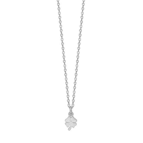 Clover necklace fra Enamel Copenhagen i Sølv Sterling 925| Matt,Blank