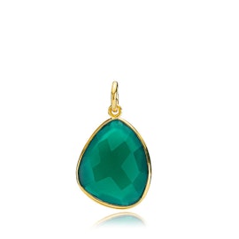 Orient green onyx pendant